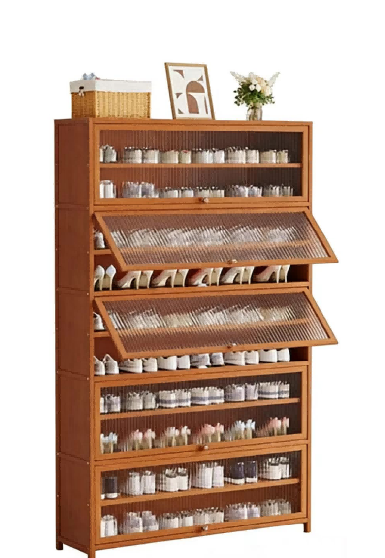 2235 Changhong Tea Colored Extended Shoe Cabinet