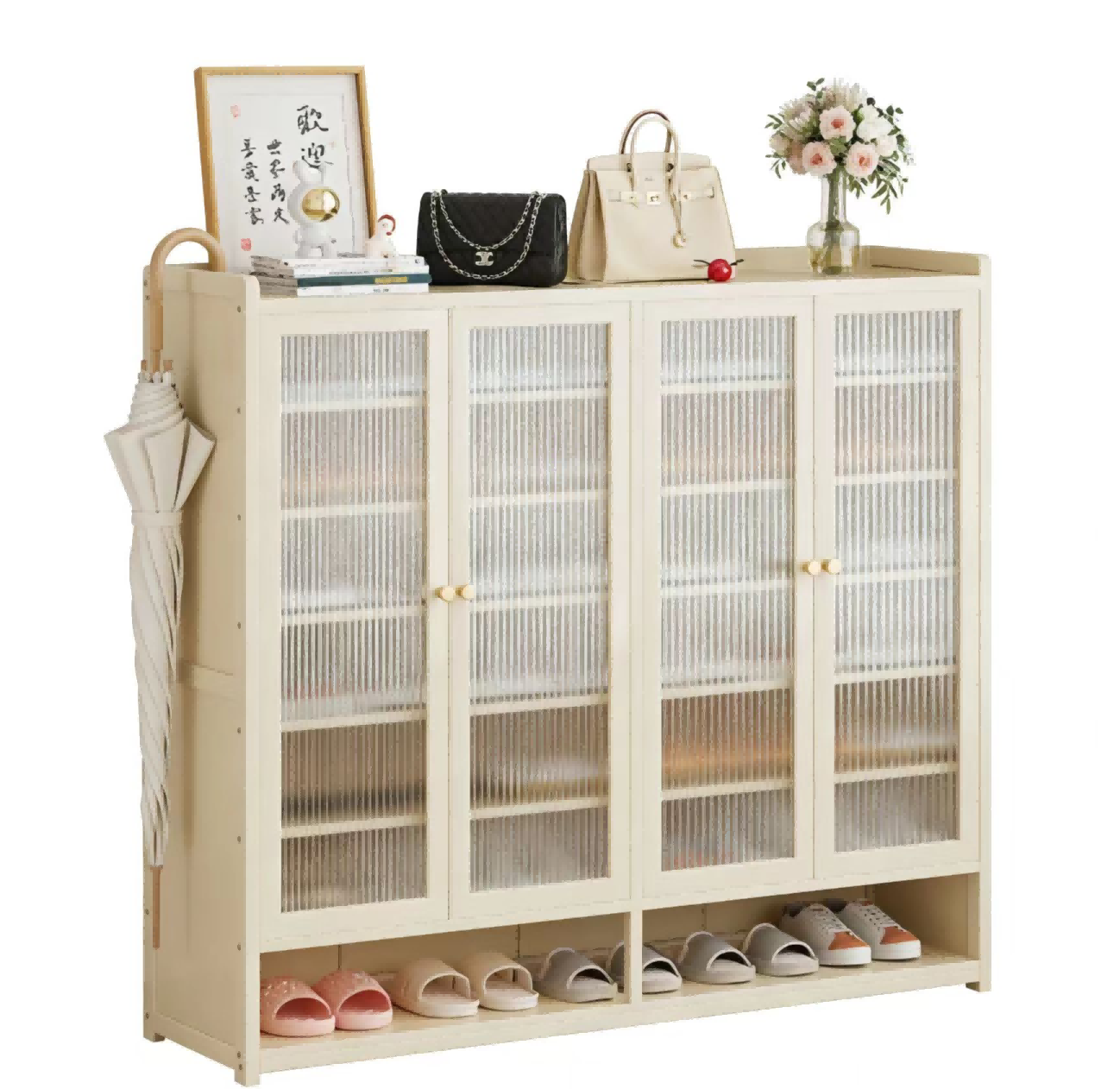 2299 Milk White Changhong Shoe Cabinet